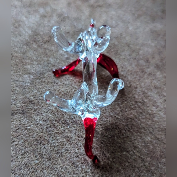 Glass Dog & Fire Hydrant With Little Green Dog - Picture 5 of 15